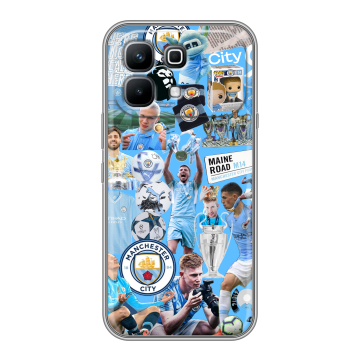 Силиконовый чехол на Infinix Note 60 с принтом Man City Манчестер Сити Силиконовый чехол на Infinix Note 60 с принтом Man City Манчестер Сити