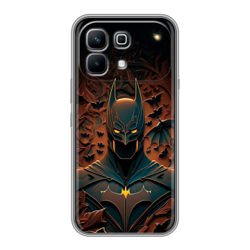 Силиконовый чехол на Infinix Note 60 с принтом Batman Бэтмен Силиконовый чехол на Infinix Note 60 с принтом Batman Бэтмен