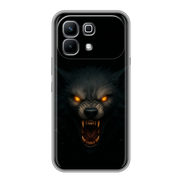 Силиконовый чехол на Infinix Note 60 с принтом Волк Силиконовый чехол на Infinix Note 60 с принтом Волк