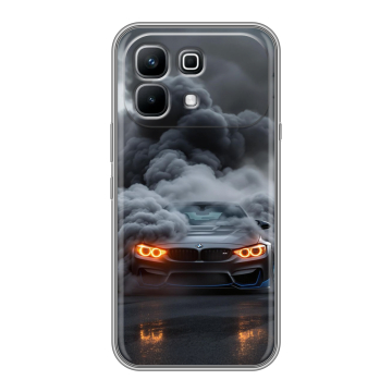 Силиконовый чехол на Infinix Note 60 с принтом BMW БМВ