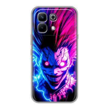 Силиконовый чехол на Infinix Note 60 с принтом Death note Тетрадь смерти Силиконовый чехол на Infinix Note 60 с принтом Death note Тетрадь смерти