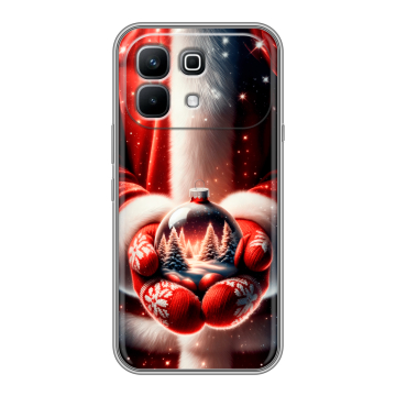 Силиконовый чехол на Infinix Note 60 с принтом Новый год Силиконовый чехол на Infinix Note 60 с принтом Новый год