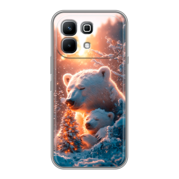 Силиконовый чехол на Infinix Note 60 с принтом Новый год Силиконовый чехол на Infinix Note 60 с принтом Новый год