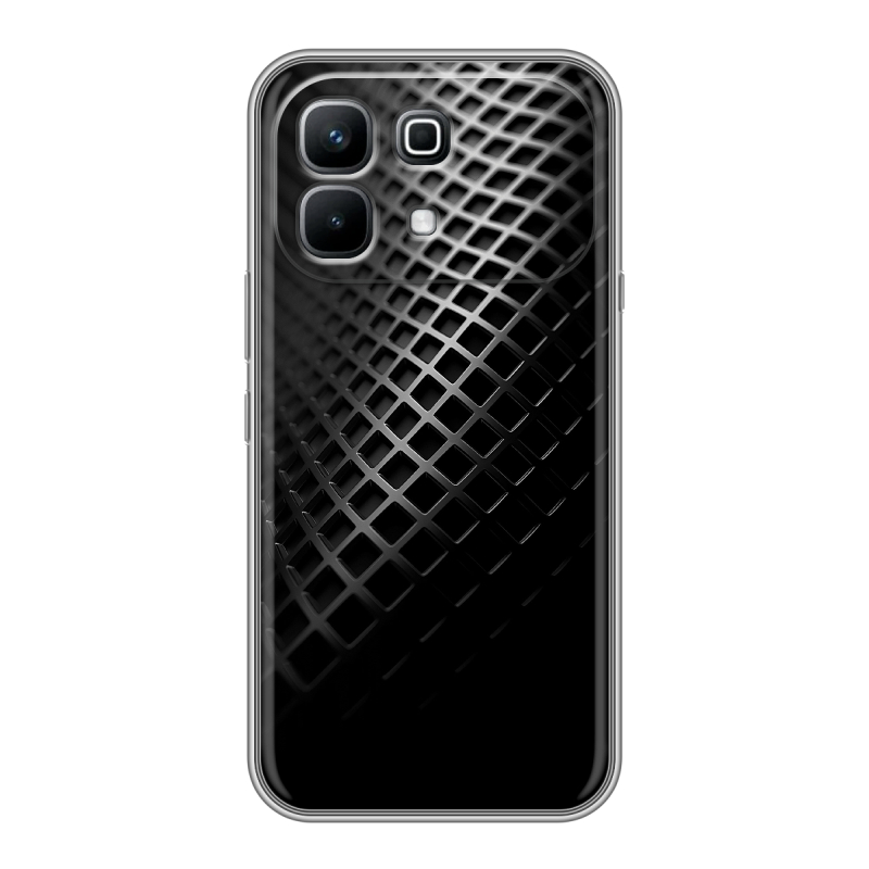 Силиконовый чехол на Infinix Note 60 с принтом Текстура металла Силиконовый чехол на Infinix Note 60 с принтом Текстура металла