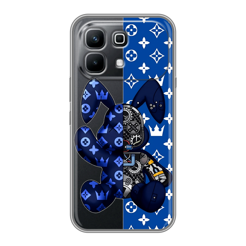 Силиконовый чехол на Infinix Note 60 с принтом Луи робот Силиконовый чехол на Infinix Note 60 с принтом Луи робот