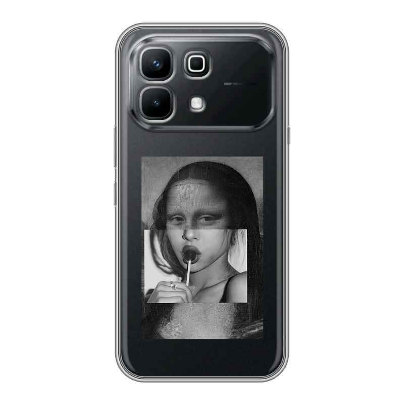 Силиконовый чехол на Infinix Note 60 с принтом Мона Лиза Силиконовый чехол на Infinix Note 60 с принтом Мона Лиза