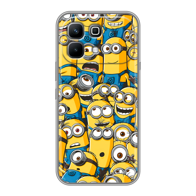 Силиконовый чехол на Infinix Note 60 с принтом Миньоны Силиконовый чехол на Infinix Note 60 с принтом Миньоны
