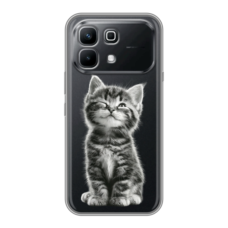 Силиконовый чехол на Infinix Note 60 с принтом Котенок Силиконовый чехол на Infinix Note 60 с принтом Котенок