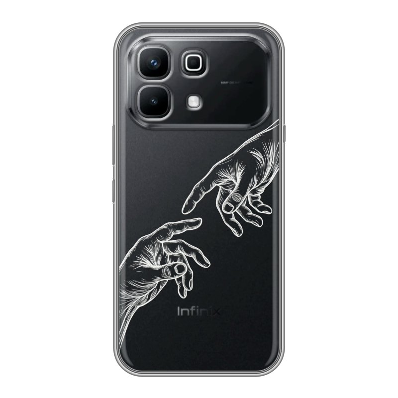 Силиконовый чехол на Infinix Note 60 с принтом Сотворение мира Силиконовый чехол на Infinix Note 60 с принтом Сотворение мира