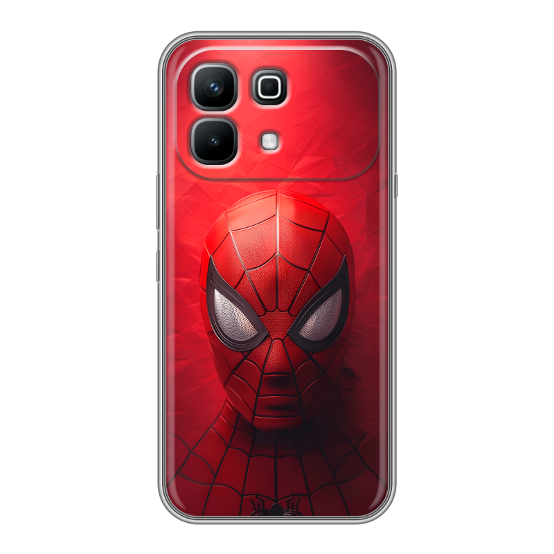 Силиконовый чехол на Infinix Note 60 с принтом Spiderman Человек паук Силиконовый чехол на Infinix Note 60 с принтом Spiderman Человек паук
