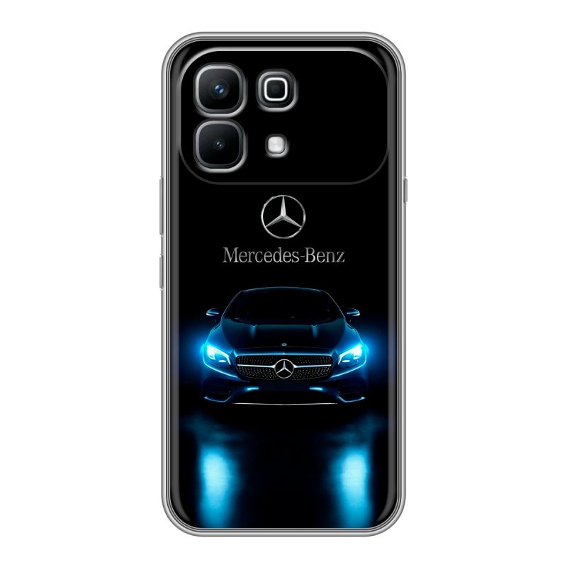 Силиконовый чехол на Infinix Note 60 с принтом Mercedes Мерседес Силиконовый чехол на Infinix Note 60 с принтом Mercedes Мерседес