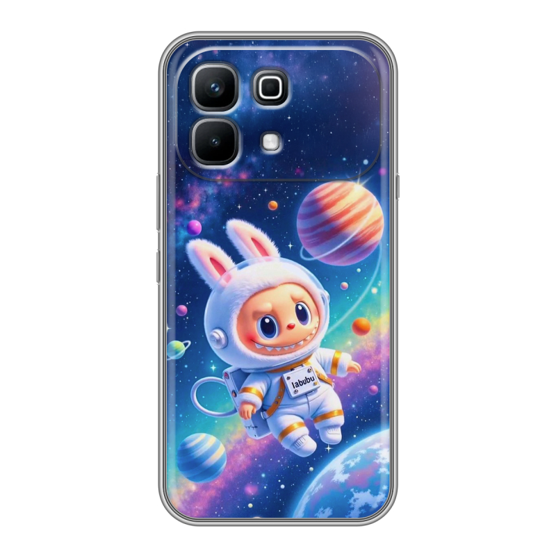 Силиконовый чехол на Infinix Note 60 с принтом Labubu Лабубу Силиконовый чехол на Infinix Note 60 с принтом Labubu Лабубу