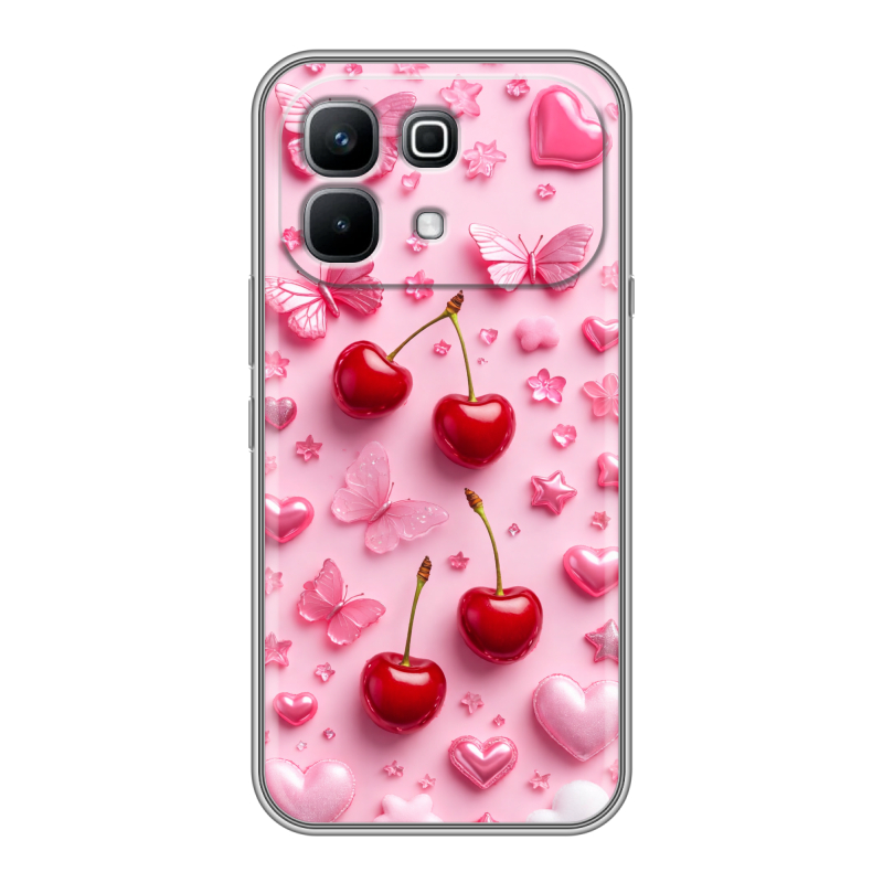 Силиконовый чехол на Infinix Note 60 с принтом для девочек Силиконовый чехол на Infinix Note 60 с принтом для девочек
