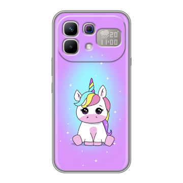 Силиконовый чехол на Infinix Note 60 Pro с принтом Единорог Силиконовый чехол на Infinix Note 60 Pro с принтом Единорог