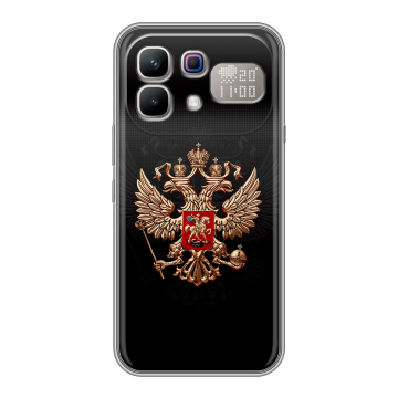 Силиконовый чехол на Infinix Note 60 Pro с принтом Герб России Силиконовый чехол на Infinix Note 60 Pro с принтом Герб России