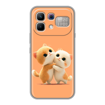 Силиконовый чехол на Infinix Note 60 Pro с принтом Милые котики Силиконовый чехол на Infinix Note 60 Pro с принтом Милые котики