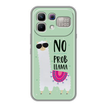 Силиконовый чехол на Infinix Note 60 Pro с принтом Лама Силиконовый чехол на Infinix Note 60 Pro с принтом Лама
