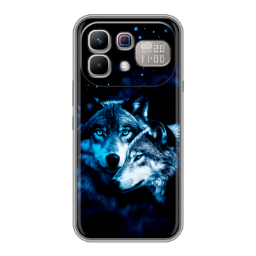 Силиконовый чехол на Infinix Note 60 Pro с принтом Волки Силиконовый чехол на Infinix Note 60 Pro с принтом Волки