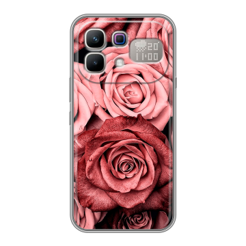 Силиконовый чехол на Infinix Note 60 Pro с принтом Цветы розы Силиконовый чехол на Infinix Note 60 Pro с принтом Цветы розы
