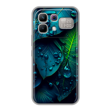 Силиконовый чехол на Infinix Note 60 Pro с принтом Листья Силиконовый чехол на Infinix Note 60 Pro с принтом Листья
