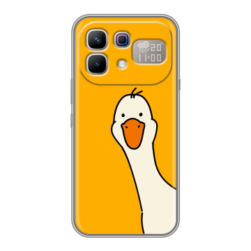 Силиконовый чехол на Infinix Note 60 Pro с принтом Утка Силиконовый чехол на Infinix Note 60 Pro с принтом Утка