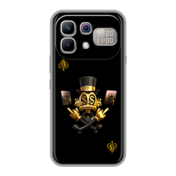 Силиконовый чехол на Infinix Note 60 Pro с принтом Золотой скрудж макдак Силиконовый чехол на Infinix Note 60 Pro с принтом Золотой скрудж макдак