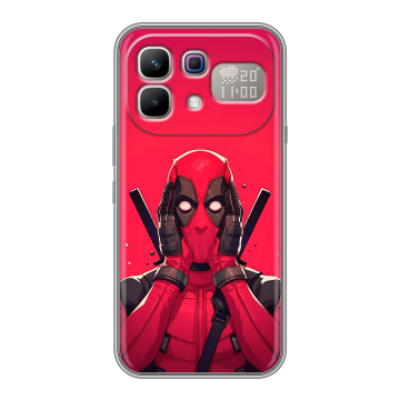 Силиконовый чехол на Infinix Note 60 Pro с принтом Дедпул Deadpool Силиконовый чехол на Infinix Note 60 Pro с принтом Дедпул Deadpool