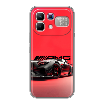 Силиконовый чехол на Infinix Note 60 Pro с принтом Мерседес Mercedes AMG