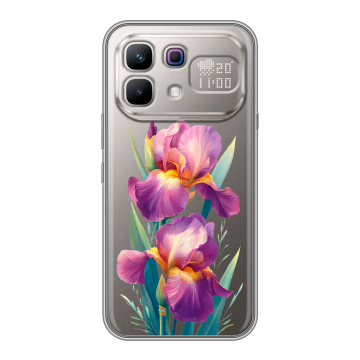Силиконовый чехол на Infinix Note 60 Pro с принтом Цветы орхидеи