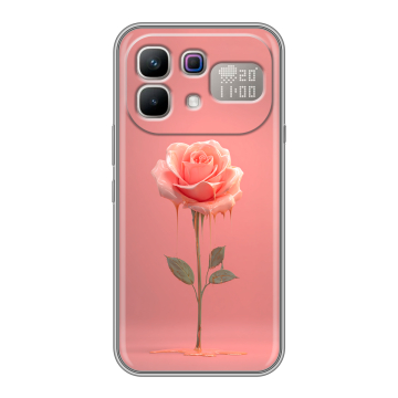 Силиконовый чехол на Infinix Note 60 Pro с принтом Розовая роза