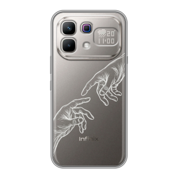 Силиконовый чехол на Infinix Note 60 Pro с принтом Сотворение мира