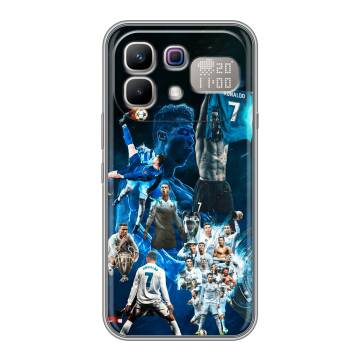Силиконовый чехол на Infinix Note 60 Pro с принтом Реал Роналдо