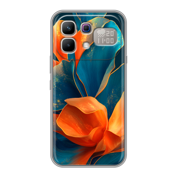 Силиконовый чехол на Infinix Note 60 Pro с принтом Цветы