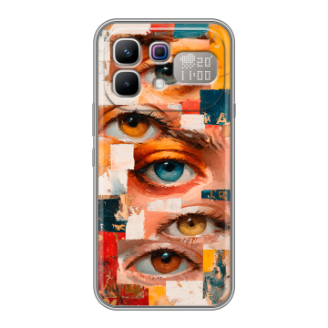 Силиконовый чехол на Infinix Note 60 Pro с принтом Модный принт