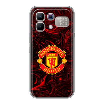 Силиконовый чехол на Infinix Note 60 Pro с принтом Manchester United