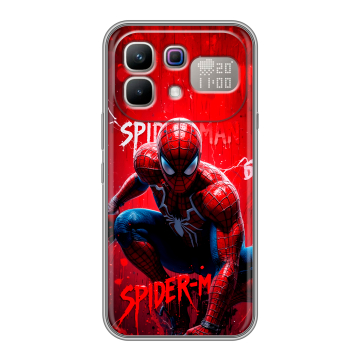 Силиконовый чехол на Infinix Note 60 Pro с принтом Spiderman Человек паук