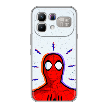 Силиконовый чехол на Infinix Note 60 Pro с принтом Spiderman Человек паук