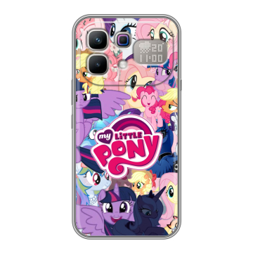 Силиконовый чехол на Infinix Note 60 Pro с принтом My little pony Дружба чудо