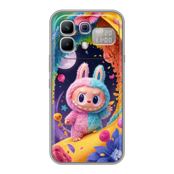 Силиконовый чехол на Infinix Note 60 Pro с принтом Labubu Лабубу Силиконовый чехол на Infinix Note 60 Pro с принтом Labubu Лабубу