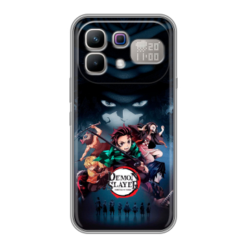 Силиконовый чехол на Infinix Note 60 Pro с принтом Demon Slayer Клинок рассекающий демонов Силиконовый чехол на Infinix Note 60 Pro с принтом Demon Slayer Клинок рассекающий демонов