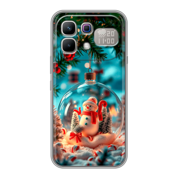 Силиконовый чехол на Infinix Note 60 Pro с принтом Новый год