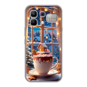 Силиконовый чехол на Infinix Note 60 Pro с принтом Новый год