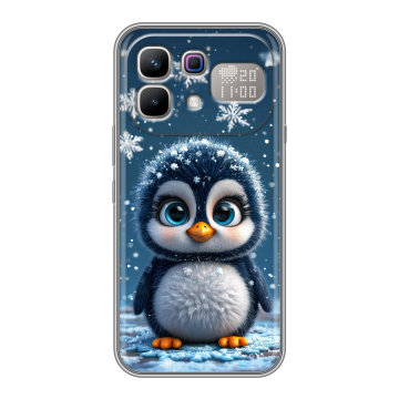 Силиконовый чехол на Infinix Note 60 Pro с принтом Новый год
