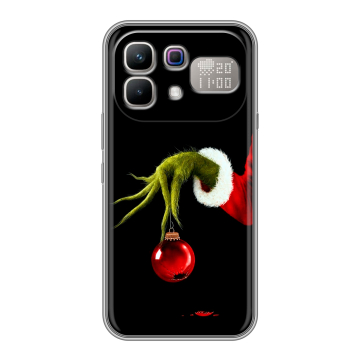 Силиконовый чехол на Infinix Note 60 Pro с принтом Новый год Гринч