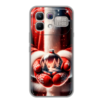 Силиконовый чехол на Infinix Note 60 Pro с принтом Новый год