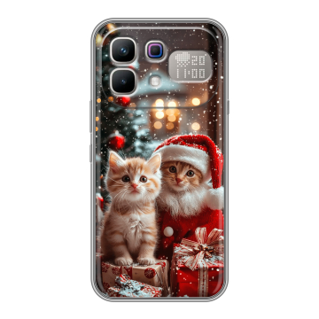 Силиконовый чехол на Infinix Note 60 Pro с принтом Новый год
