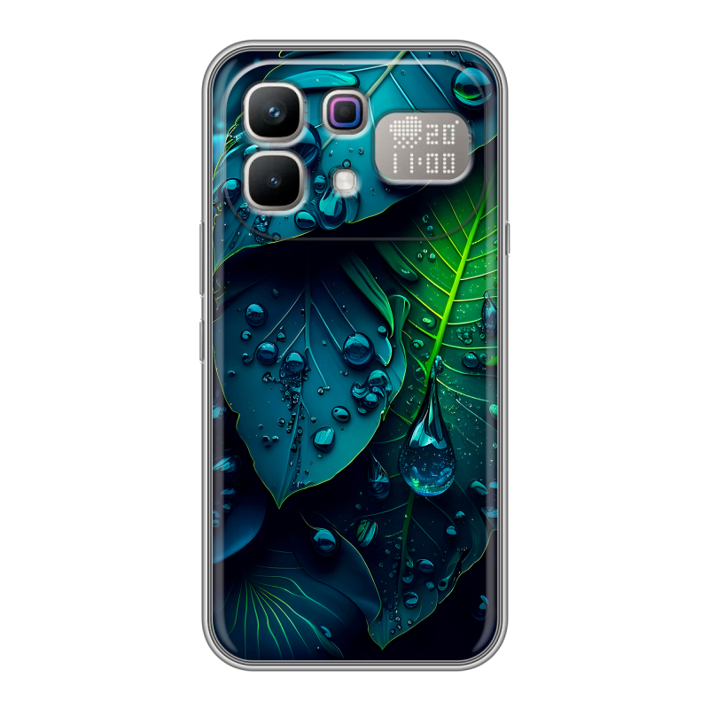 Силиконовый чехол на Infinix Note 60 Pro с принтом Листья Силиконовый чехол на Infinix Note 60 Pro с принтом Листья