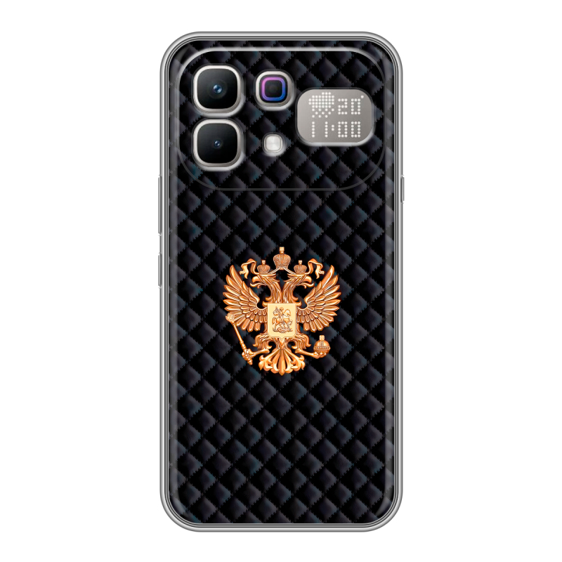 Силиконовый чехол на Infinix Note 60 Pro с принтом Герб России принт Силиконовый чехол на Infinix Note 60 Pro с принтом Герб России принт
