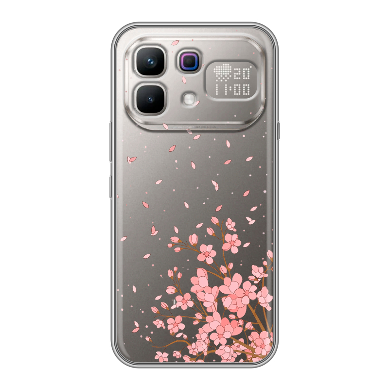 Силиконовый чехол на Infinix Note 60 Pro с принтом Ветка сакуры Силиконовый чехол на Infinix Note 60 Pro с принтом Ветка сакуры