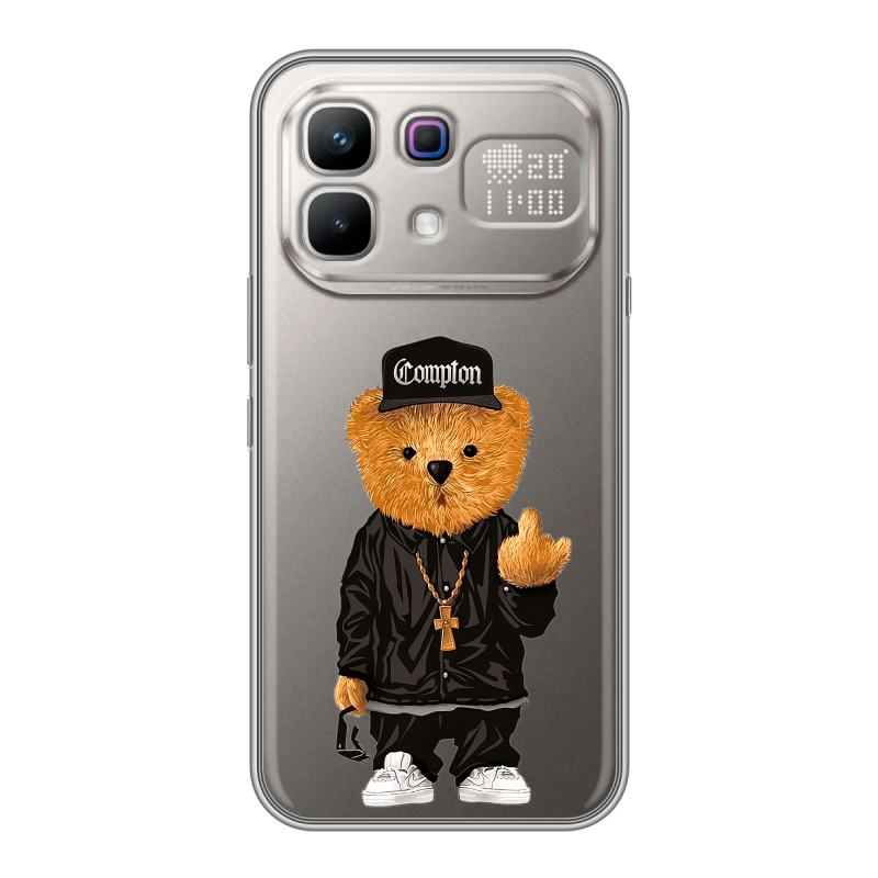 Силиконовый чехол на Infinix Note 60 Pro с принтом Мишка Силиконовый чехол на Infinix Note 60 Pro с принтом Мишка